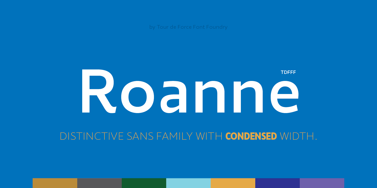 Шрифт Roanne Condensed